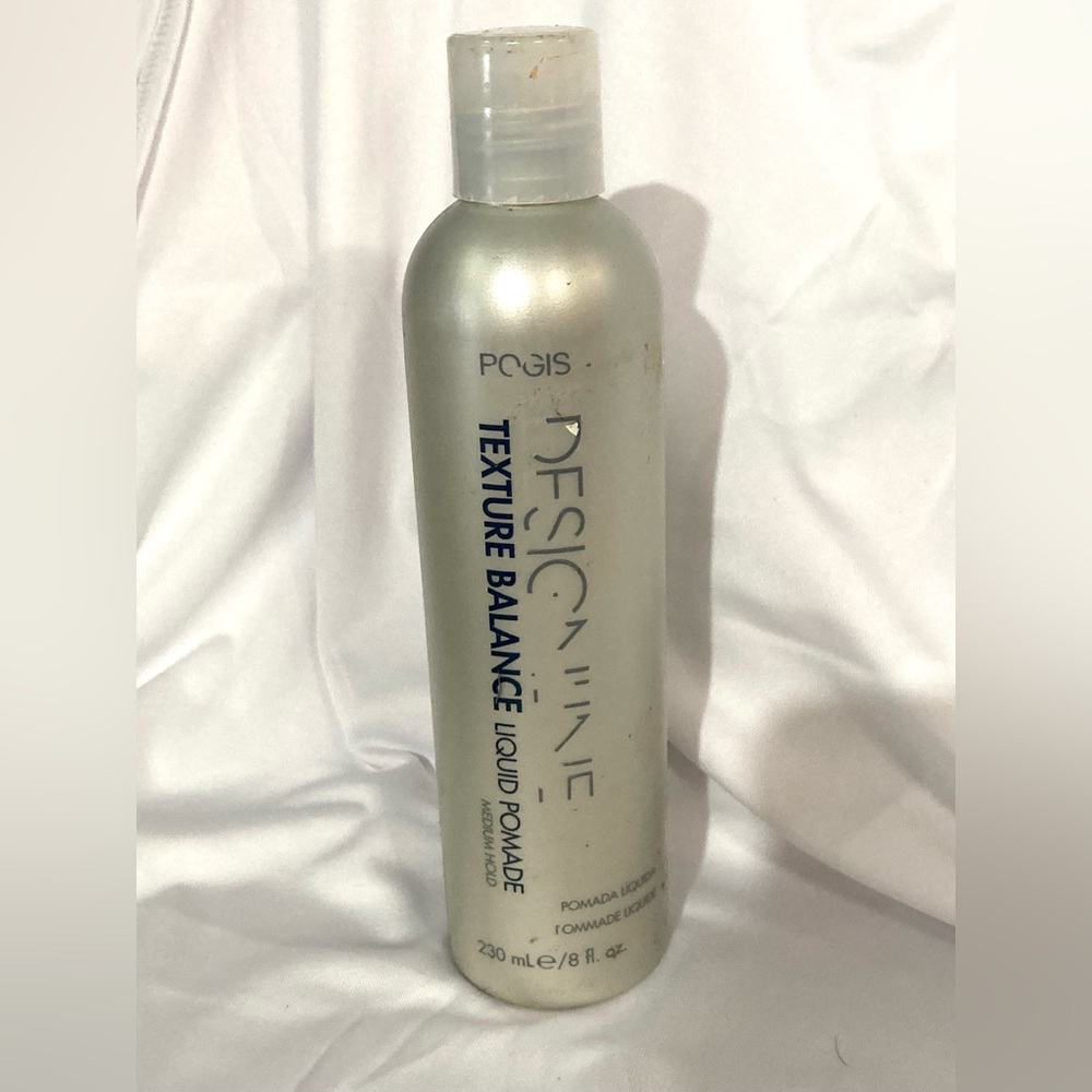 REGIS DESIGNLINE TEXTURE BALANCE LIQUID POMADE 8 oz MEDIUM HOLD Discontinued.